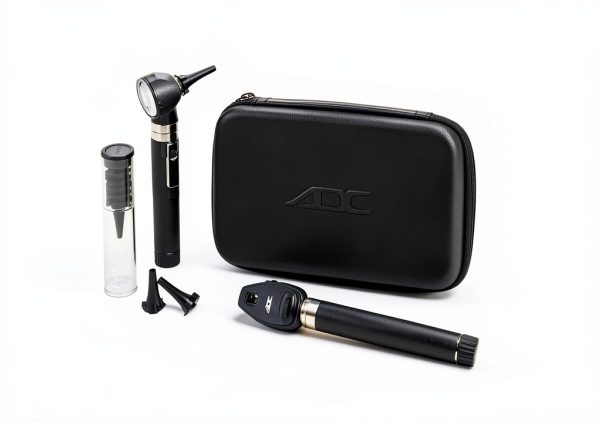 ADC 5110NL Diagnostix 2.5V Pocket Otoscope Set Hard Case LED Lamp-1
