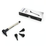 Stainless Steel Mini Diagnostic Otoscope with 3X Magnification, Bright LED Light, Clip and 3 Reusable and Easy-to-Clean Specula Sizes for Kids/Adults & Pet and 2 AAA Batteries-0