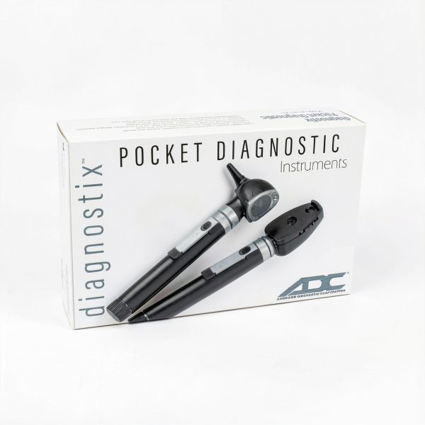ADC 5110NL Diagnostix 2.5V Pocket Otoscope Set Hard Case LED Lamp-4