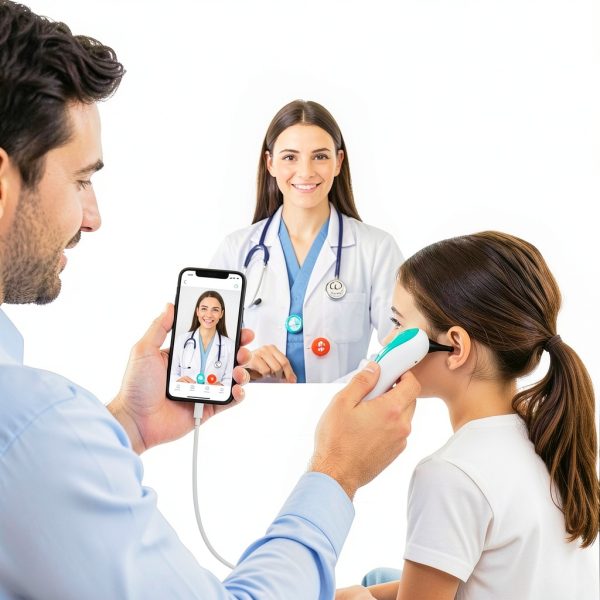 Remmie 4 AI-Powered Digital Otoscope with Light for Kids & Adults-1