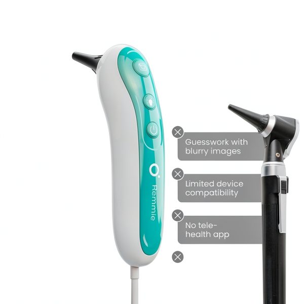 Remmie 4 AI-Powered Digital Otoscope with Light for Kids & Adults-2