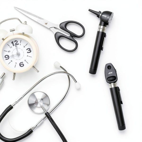 ADC 5110NL Diagnostix 2.5V Pocket Otoscope Set Hard Case LED Lamp-5