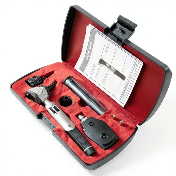 LED Bright Light ENT Otoscope with Bulb and 10 Specula by CYNAMED-6