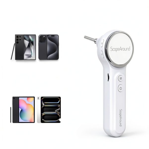 ScopeAround Otoscope Digital Ear Camera 1.85in IPS Screen 6 LED Lights-6