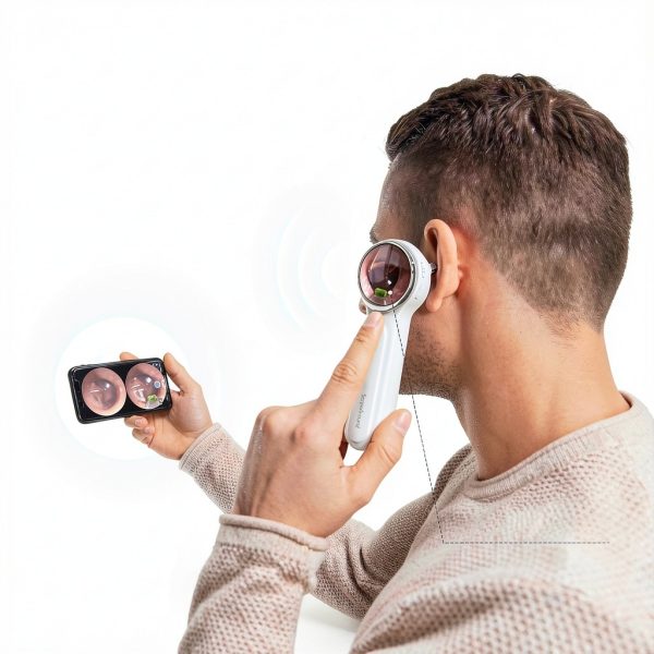 ScopeAround Otoscope Digital Ear Camera 1.85in IPS Screen 6 LED Lights-3