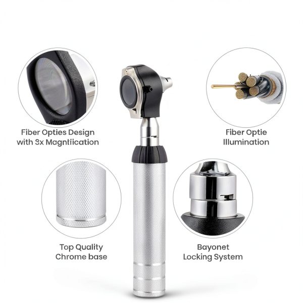 Otoscope Zyrev ZetaLife Multi-Function Set with Opthalmoscope Black-2