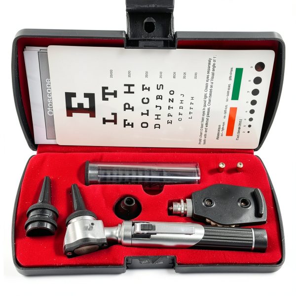 LED Bright Light ENT Otoscope with Bulb and 10 Specula by CYNAMED-5