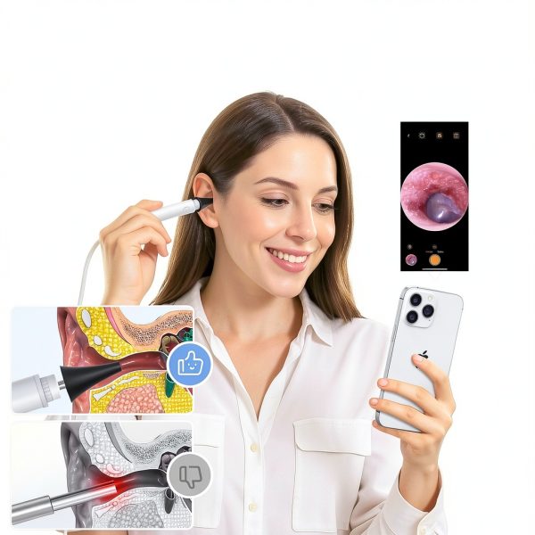 ScopeAround Otoscope 720P HD Ear Camera with 6 LED Lights SASA39i-5
