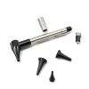 Stainless Steel Mini Diagnostic Otoscope with 3X Magnification, Bright LED Light, Clip and 3 Reusable and Easy-to-Clean Specula Sizes for Kids/Adults & Pet and 2 AAA Batteries-3