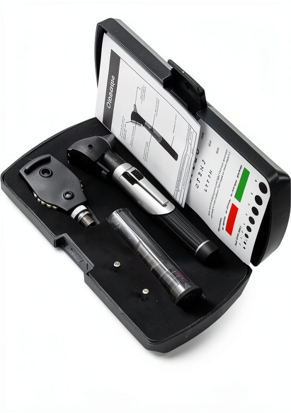 Premium Student Home USE LED Bright Light ENT Diagnostic Otoscope Green Plus 1 Extra Replacement Bulb Plus 10 Specula Cynamed-4