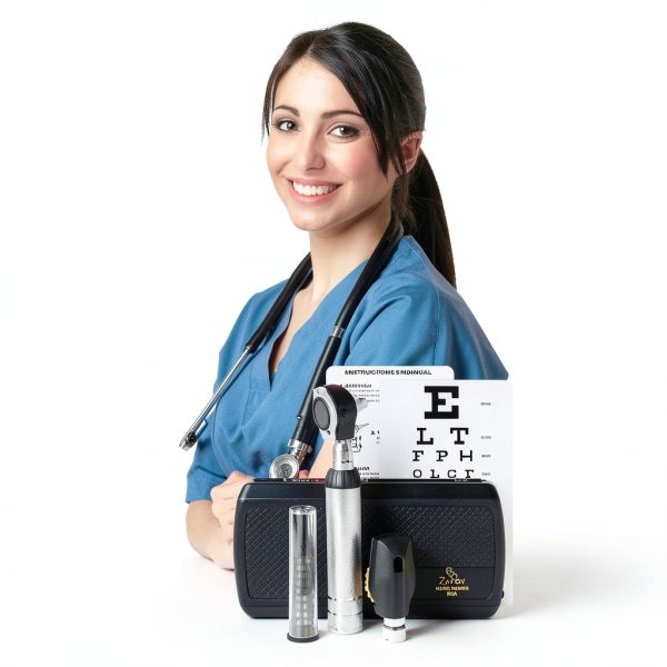 Otoscope Zyrev ZetaLife Multi-Function Set with Opthalmoscope Black-5
