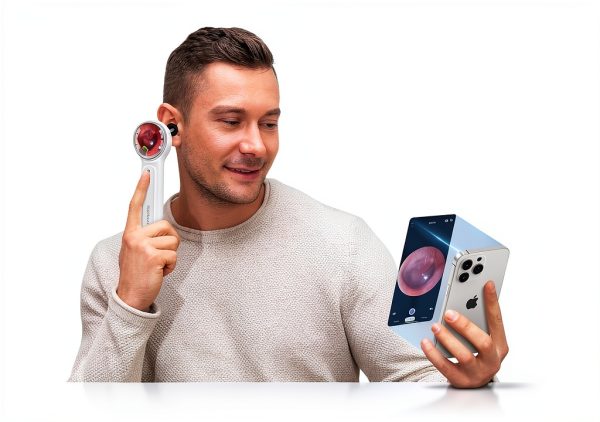 ScopeAround Otoscope Digital Ear Camera 1.85in IPS Screen 6 LED Lights-8