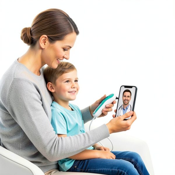 Remmie 4 AI-Powered Digital Otoscope with Light for Kids & Adults-6