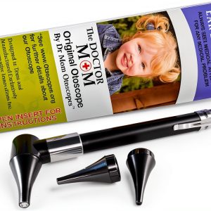 Doctor Mom Pocket Otoscope with Bright White LED Clamshell Case-0
