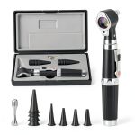 Mini Ear Otoscope Bysameyee 3X Magnifier LED Light with 4 Speculum-0