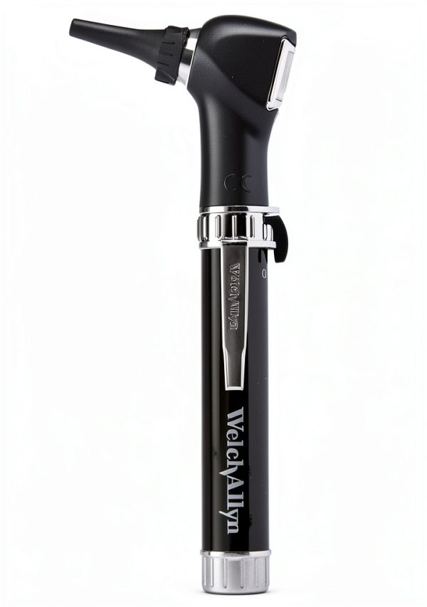 Welch Allyn Pocket Fiber Optic Otoscope Black 22840 Lightweight LED-1