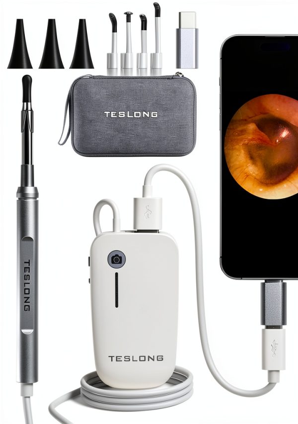 Digital Otoscope Teslong NTE100i 1080p HD Ear Camera with Light-0