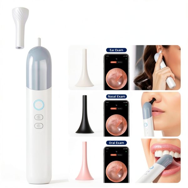 Qimic Wireless Otoscope Ear Camera - 1080P WiFi Otoscope with 6 LED Lights, Ear Scope Camera with 10 Colorful Accessories for Kids,Pets &Adults,Support Photo and Video, Compatible with Android-2
