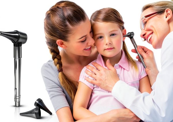 Dr Mom LED Otoscope Slimline Stainless Pocket with Soft White Light-2