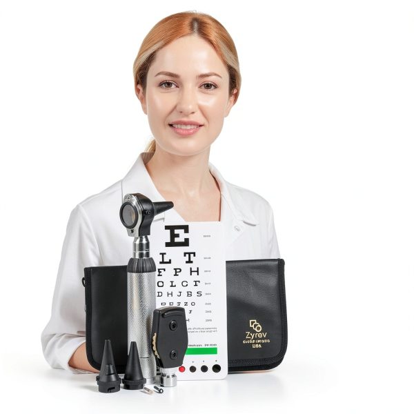 Zyrev 2-in-1 Otoscope Opthalmoscope Set with Carry Case-2