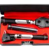 Student Home Use New Ent Otoscope Examination Kit Fiber Optic Diagnostic Set Black Color OS1015-2