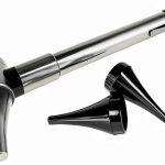 Dr Mom LED Otoscope Slimline Stainless Pocket with Soft White Light-0