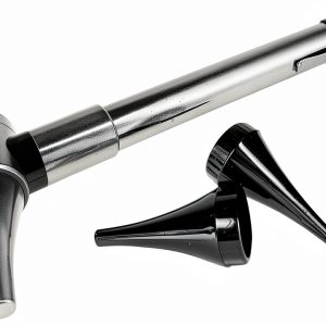 Dr Mom LED Otoscope Slimline Stainless Pocket with Soft White Light-0