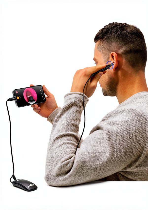 ScopeAround Otoscope with Light, 1080P FHD Ear Scope, 3.9mm Digital Otoscope Camera with 6 LED Lights Ear Wax Removal Tool Camera, Ear Scope with Light, Compatible with iPhone15 & Android-6