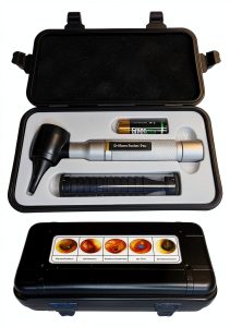 4th Generation Doctor Mom LED Pocket Pro Otoscope with Both Adult and Pediatric Disposable Specula Tips, Battery, and Protective Hard Plastic Case-0